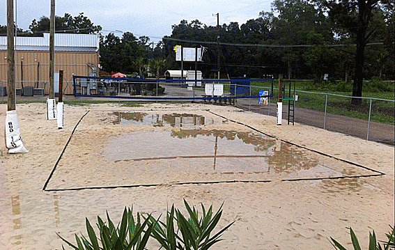 Beach Volleyball Court Installation Of Laminate